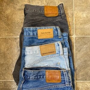 DENIM SHORTS levis, denim forum, frank and oak
